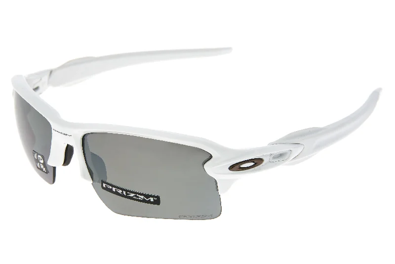 Oakley Flak 2.0 Sunglasses White Frame Prizm Black Lens