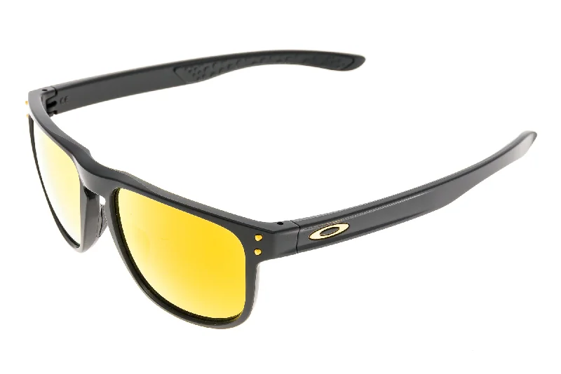 Oakley Holbrook R Sunglasses Matte Black Frame Iridium 24k Lens