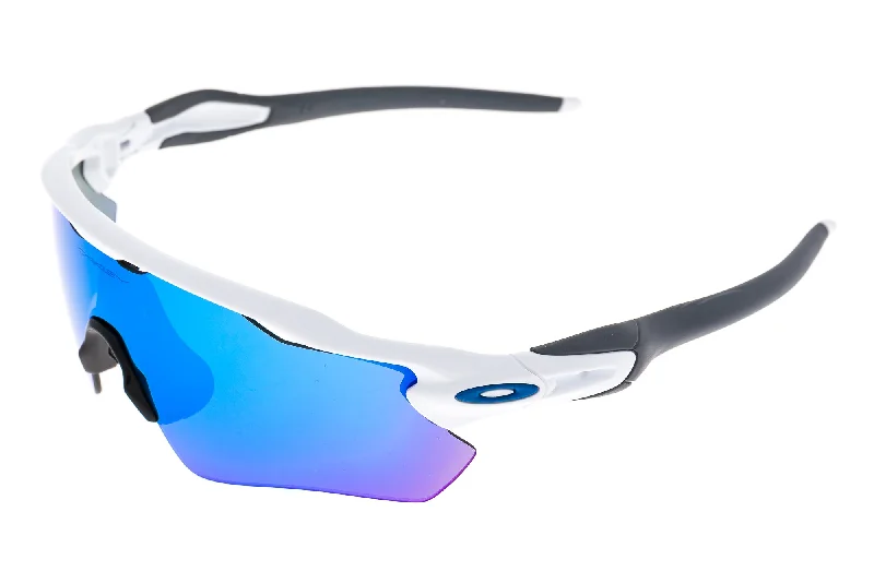 Oakley Radar EV Path Sunglasses White Frame Sapphire Iridium Lens