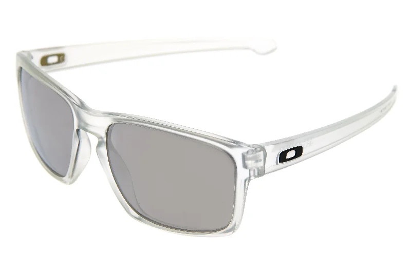 Oakley Sliver Sunglasses Frost Clear Frame Gray Lens