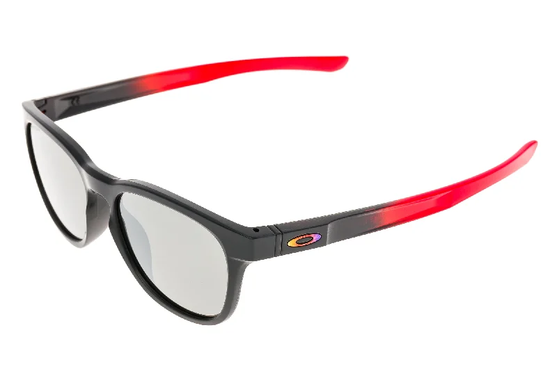 Oakley Stringer Sunglasses Matte Ruby Fade Frame Prizm Black Lens