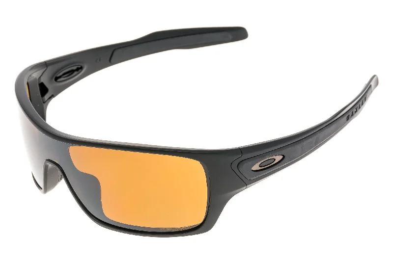 Oakley Turbine Rotor Sunglasses Polished Black Frame Prizm Tungsten Lens