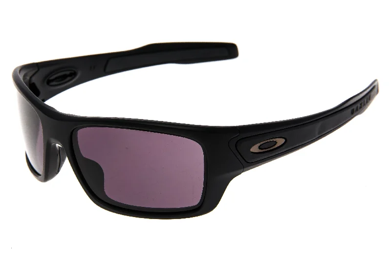 Oakley Turbine S Sunglasses Matte Black Frame Black Lens