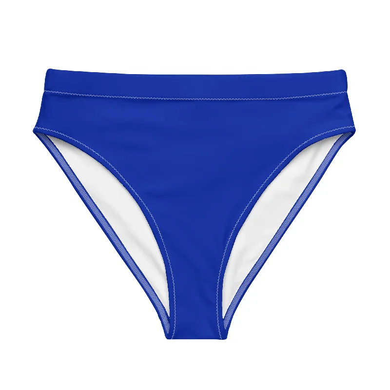 Royal Blue High Waisted Bikini Swimsuit Bottom