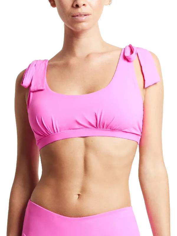 Scoop Neck Swim Top Unapologetic Pink