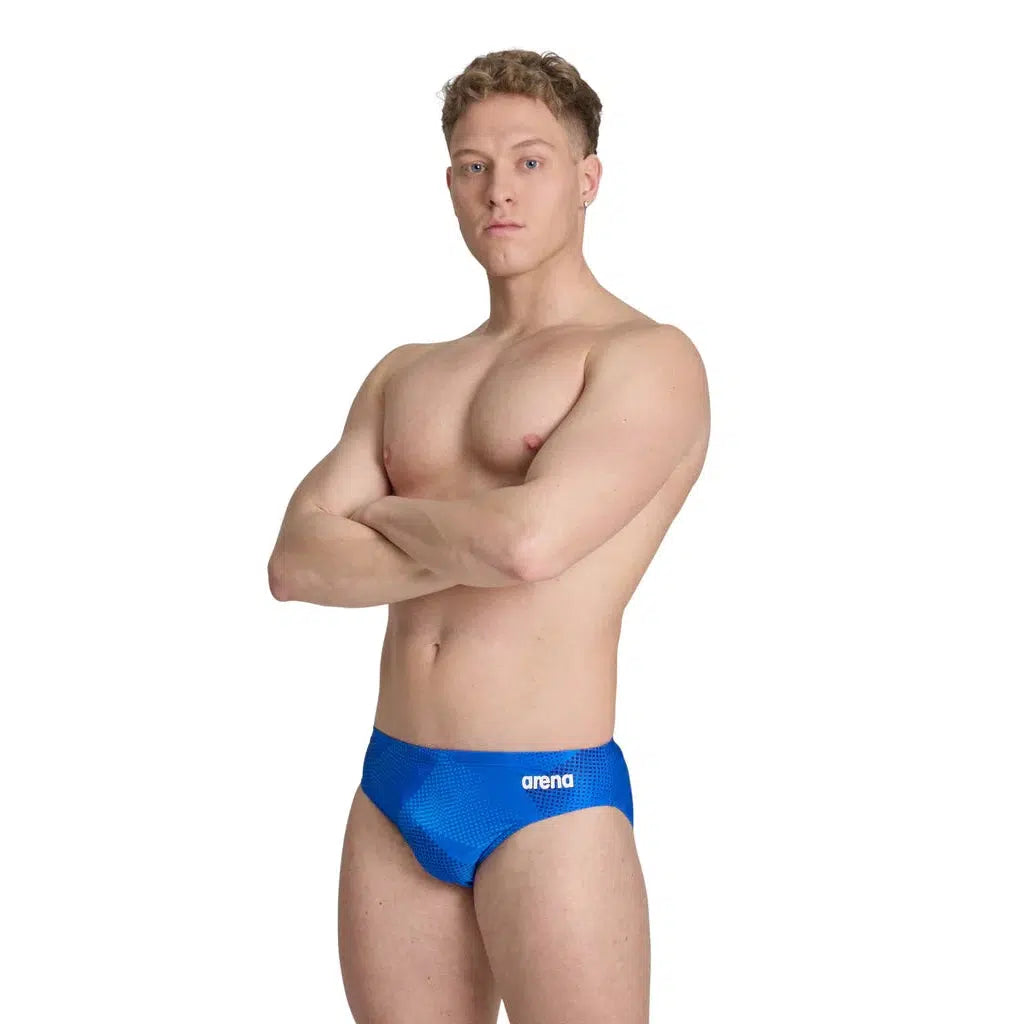 St Joseph Arena Halftone Brief Swimsuit w/ Logo