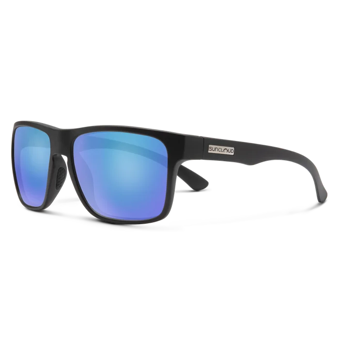 Matte Black/ Polarized Blue Mirror