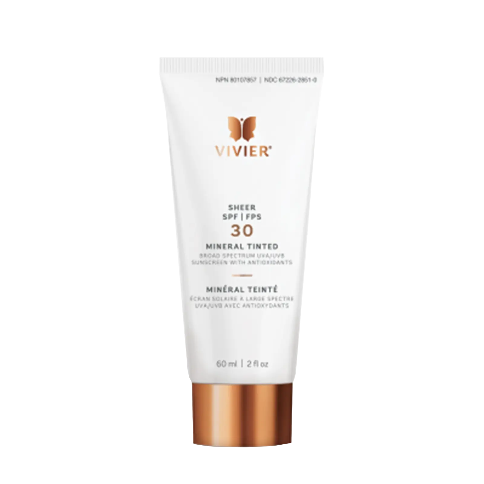 Vivier: Sheer SPF 30 Mineral Tinted 60ml