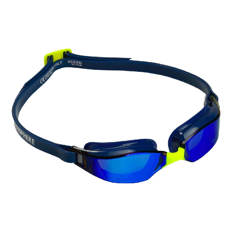 Blue Titanium Mirror Lens - Navy Frame