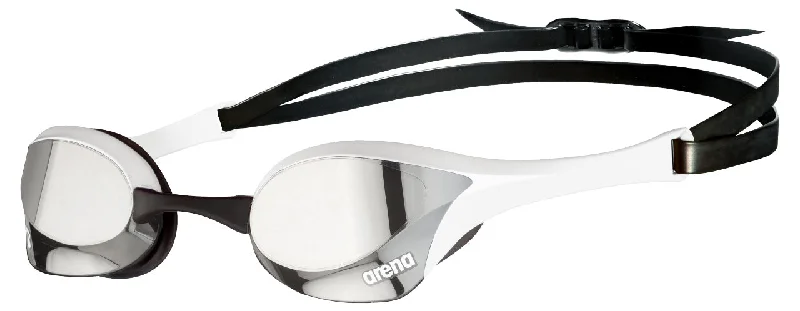 Arena Cobra Ultra Swipe Mirror Swimming Goggles- Silver/Dark Lens