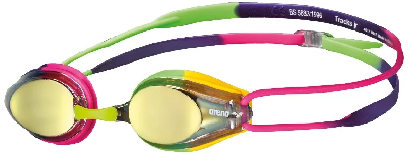 Arena Junior Tracks Mirror Swimming Goggles