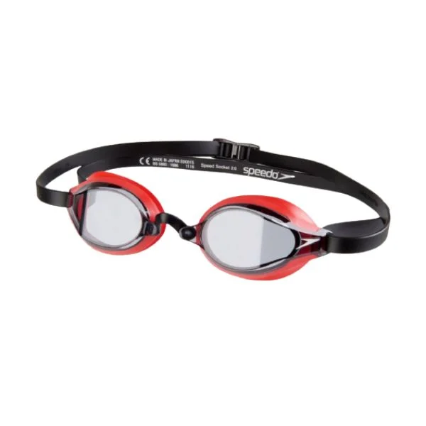 SPEEDO - Adult Fastskin Speedsocket 2 Goggles (Black/Red)