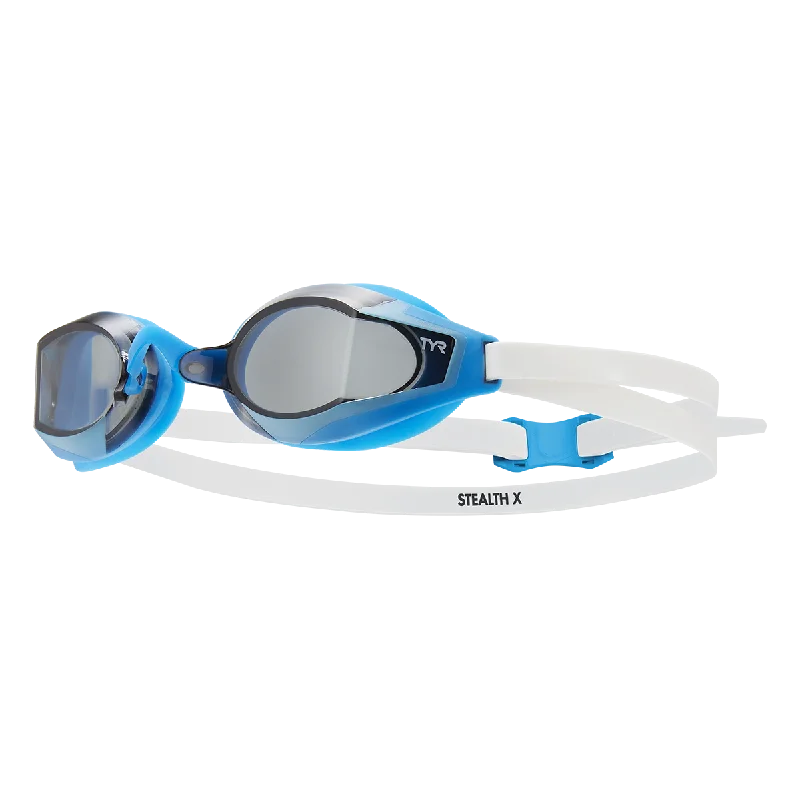 TYR Stealth-X Smoke Blue Performance Goggles