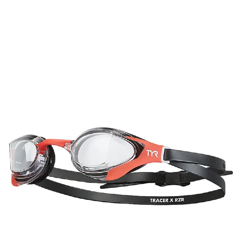 TYR Adult Tracer-X RZR Mirrored Racing Swimming Goggles